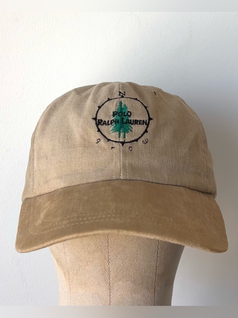 Vintage Polo Ralph Lauren Sportsman Tree Fitted Hat Size M Made in USA Long Bill